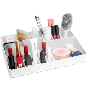 LAVISH LADIES White Make up Organizers for Vanity w 15 Compartment